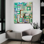 Yucatan Mayan Village 1 by Coco Good - 36x36 acrylic wall art in a room