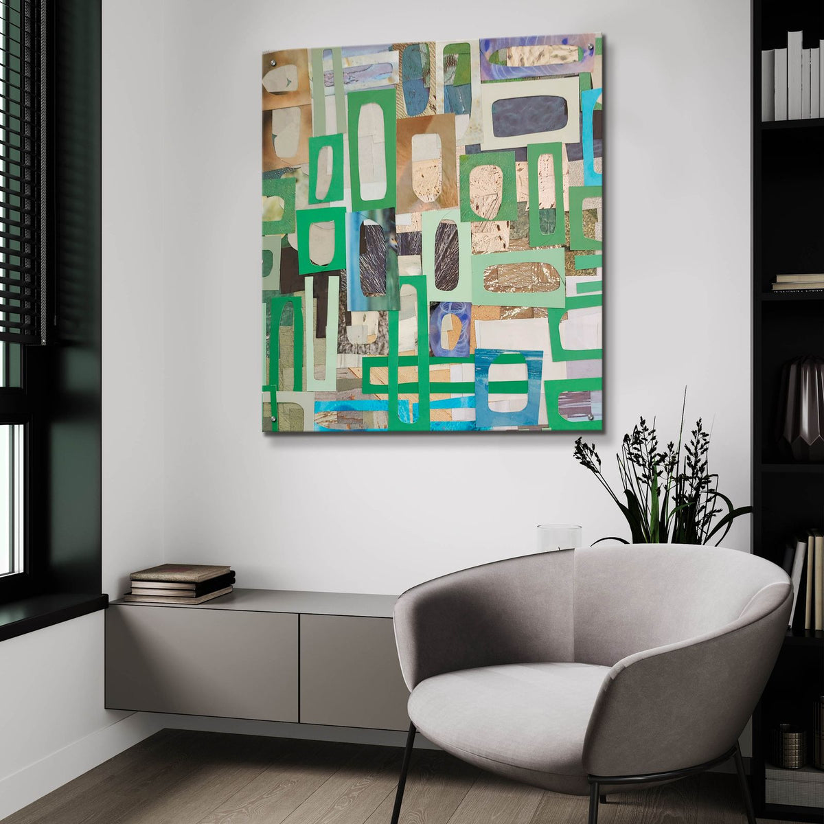 Yucatan Mayan Village 2 by Coco Good - 36x36 acrylic wall art in a room