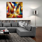 Abstract Path 2 by Rey Klimt - 36x36 acrylic wall art in a room