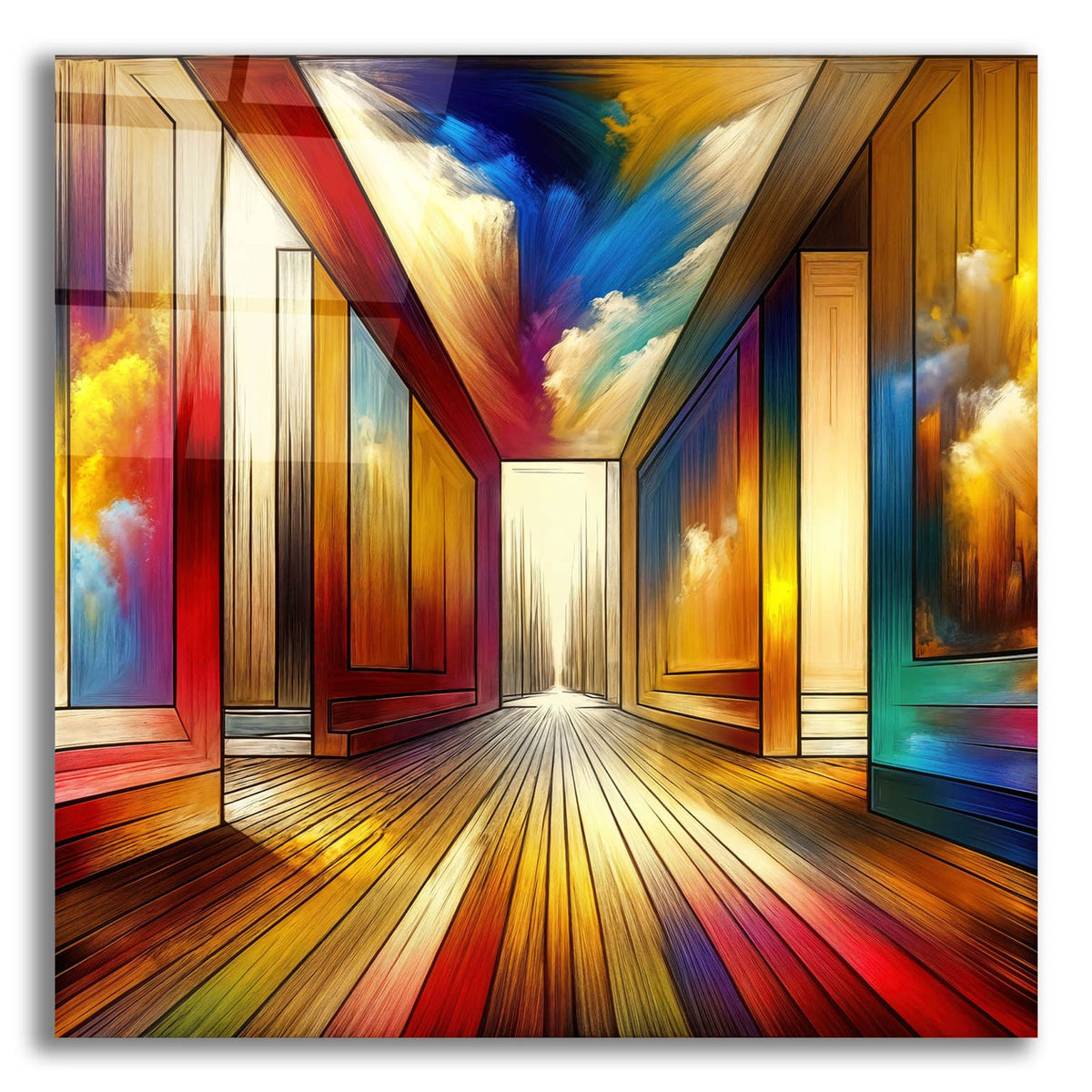 Abstract Path 2 by Rey Klimt acrylic glass wall art