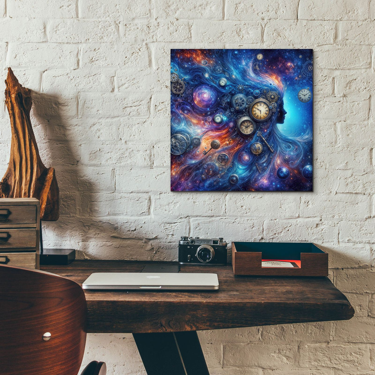 Celestial Timekeeper 4 by Rey Klimt - 12x12 acrylic wall art in a room