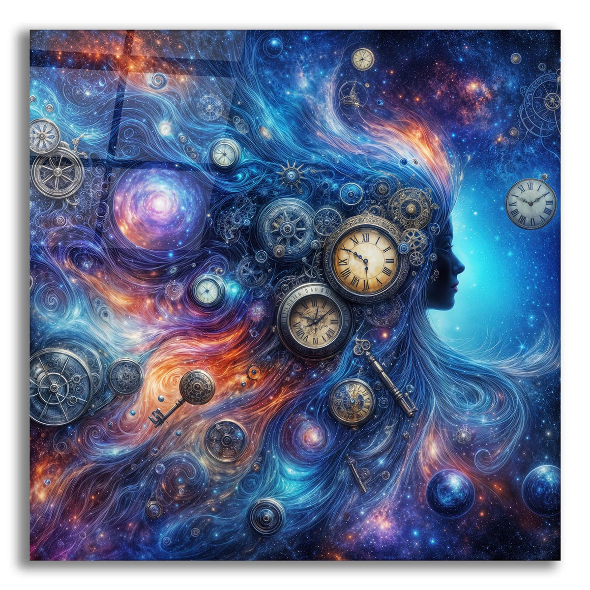 Celestial Timekeeper 4 by Rey Klimt acrylic glass wall art