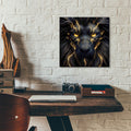 Electrifying Lion 2 by Rey Klimt - 12x12 acrylic wall art in a room