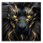 Electrifying Lion 2 by Rey Klimt acrylic glass wall art