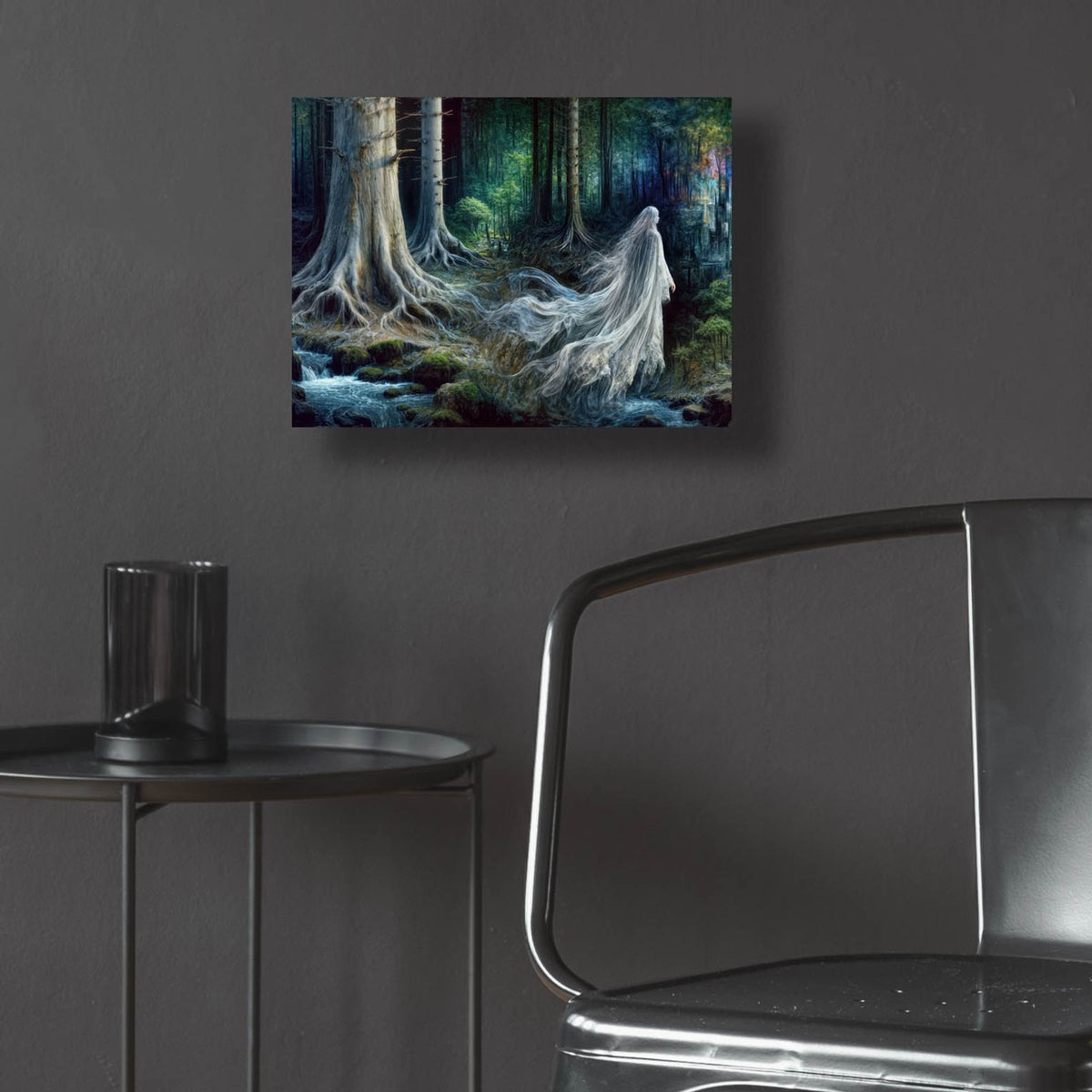 Ghostly Forest by Rey Klimt - 16x12 acrylic wall art in a room