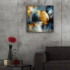 Golden Circle Abstract 1 by Rey Klimt - 24x24 acrylic wall art in a room