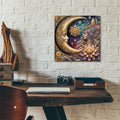 Golden Moon by Rey Klimt - 12x12 acrylic wall art in a room