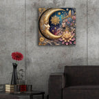 Golden Moon by Rey Klimt - 24x24 acrylic wall art in a room