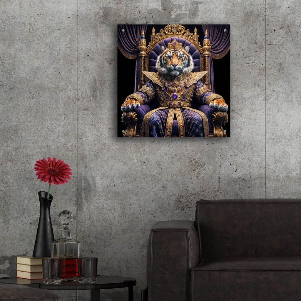 King Tiger by Rey Klimt - 24x24 acrylic wall art in a room
