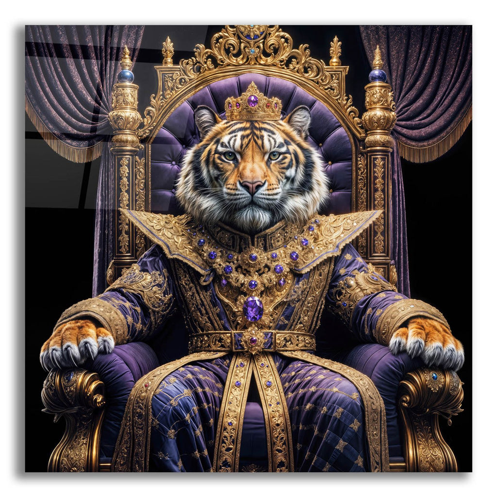 King Tiger by Rey Klimt acrylic glass wall art
