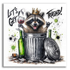 Lets Get Trashed by Rey Klimt acrylic glass wall art