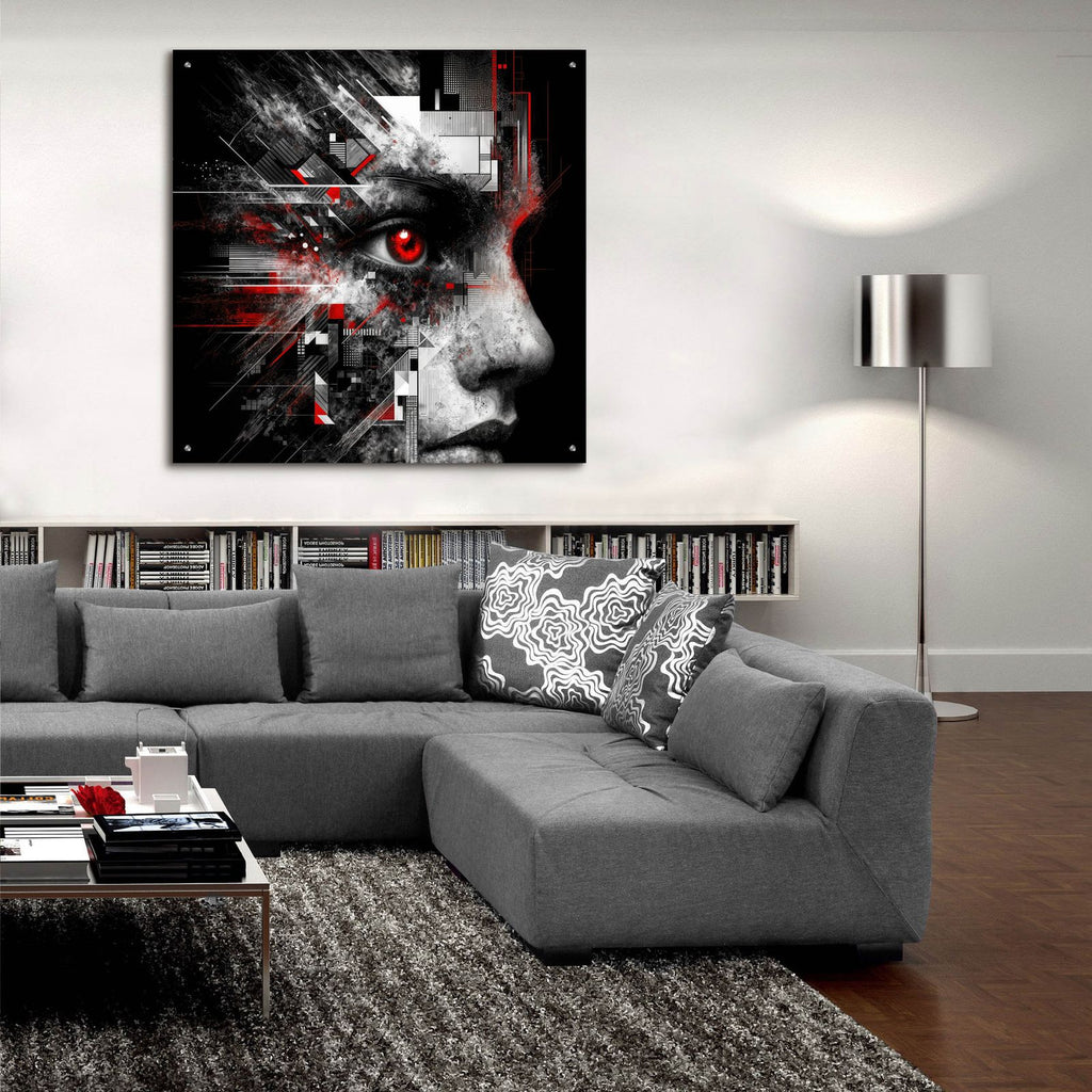 Looking At You 1 by Rey Klimt - 36x36 acrylic wall art in a room