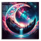 Moon World 1 by Rey Klimt acrylic glass wall art
