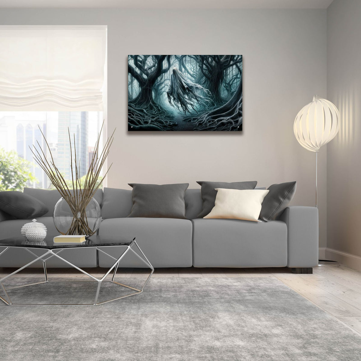 Mystical Forest by Rey Klimt - 36x24 acrylic wall art in a room