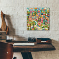 Quilt Style Scene 3 by Rey Klimt - 12x12 acrylic wall art in a room