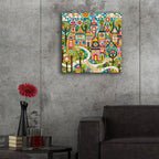 Quilt Style Scene 3 by Rey Klimt - 24x24 acrylic wall art in a room