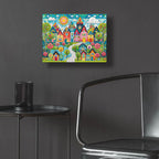 Quilt Style Scene 4 by Rey Klimt - 16x12 acrylic wall art in a room
