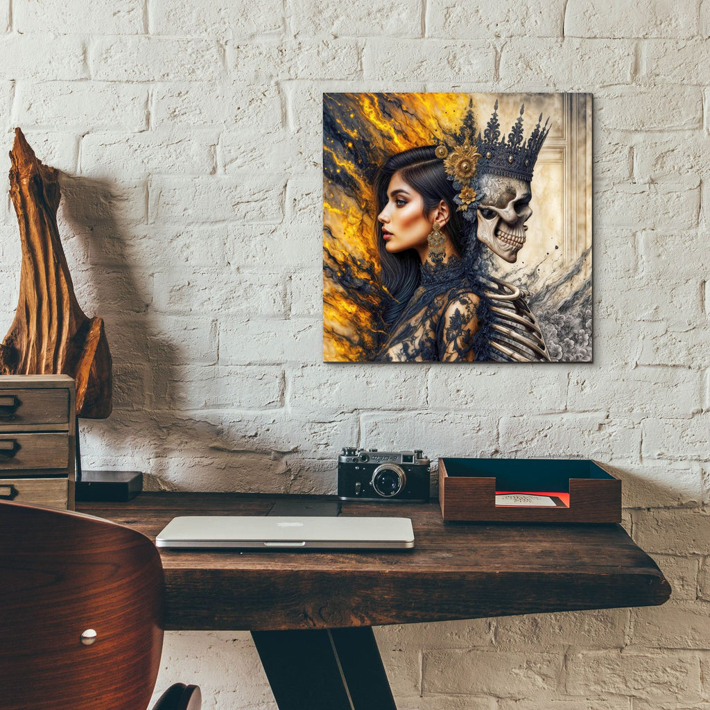 Side By Side by Rey Klimt - 12x12 acrylic wall art in a room