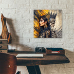 Side By Side by Rey Klimt - 12x12 acrylic wall art in a room