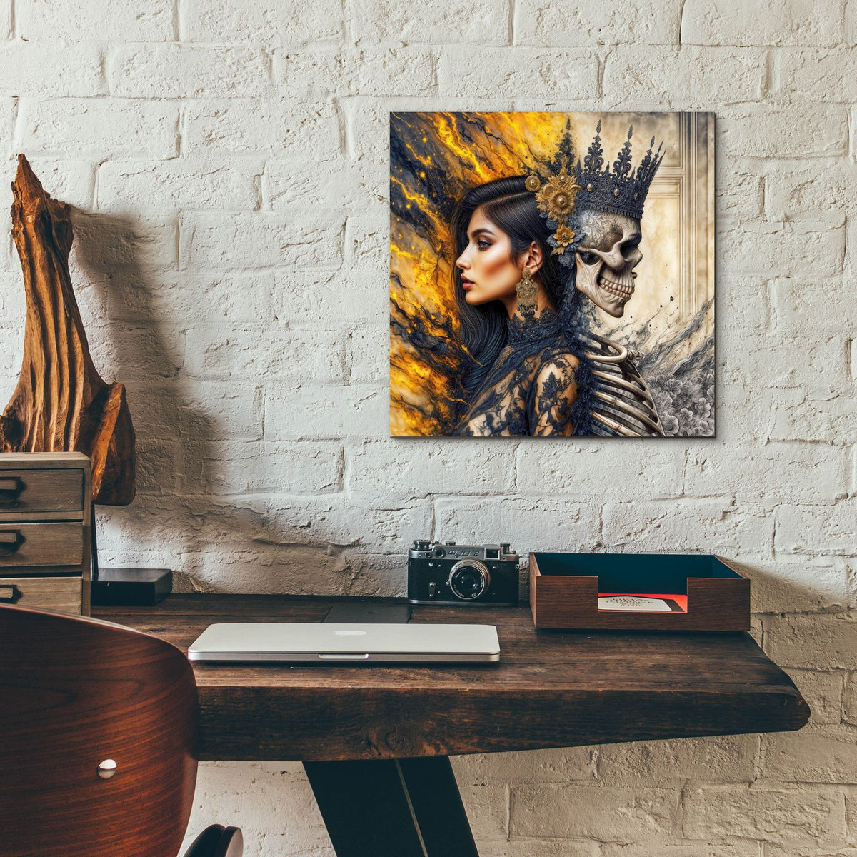 Side By Side by Rey Klimt - 12x12 acrylic wall art in a room