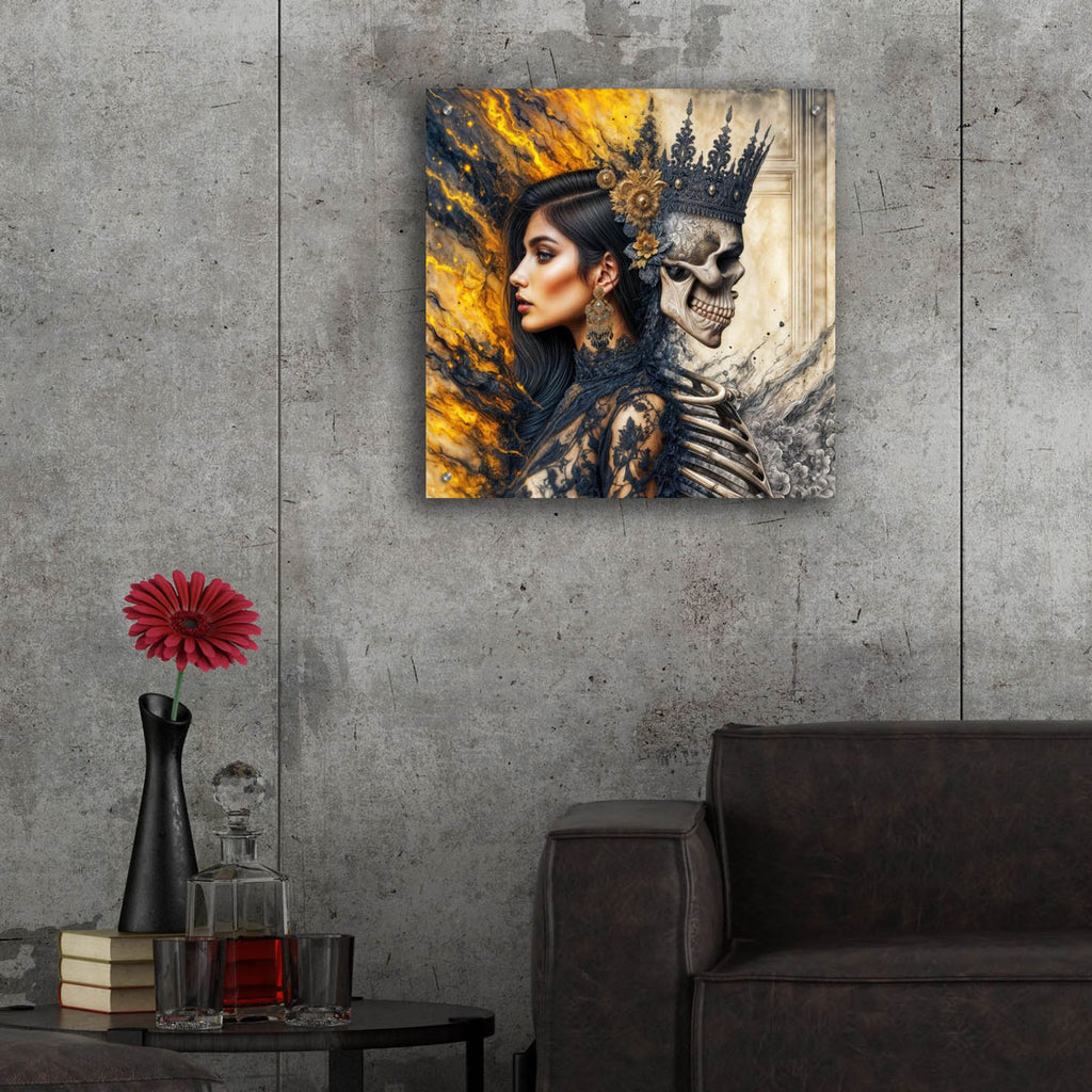 Side By Side by Rey Klimt - 24x24 acrylic wall art in a room
