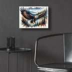 Soaring Bald Eagle 2 by Rey Klimt - 16x12 acrylic wall art in a room