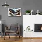 Soaring Bald Eagle 2 by Rey Klimt - 24x16 acrylic wall art in a room