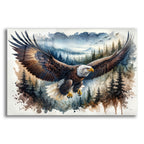 Soaring Bald Eagle 2 by Rey Klimt acrylic glass wall art