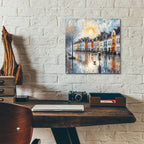 Steet Scene 2 by Rey Klimt - 12x12 acrylic wall art in a room