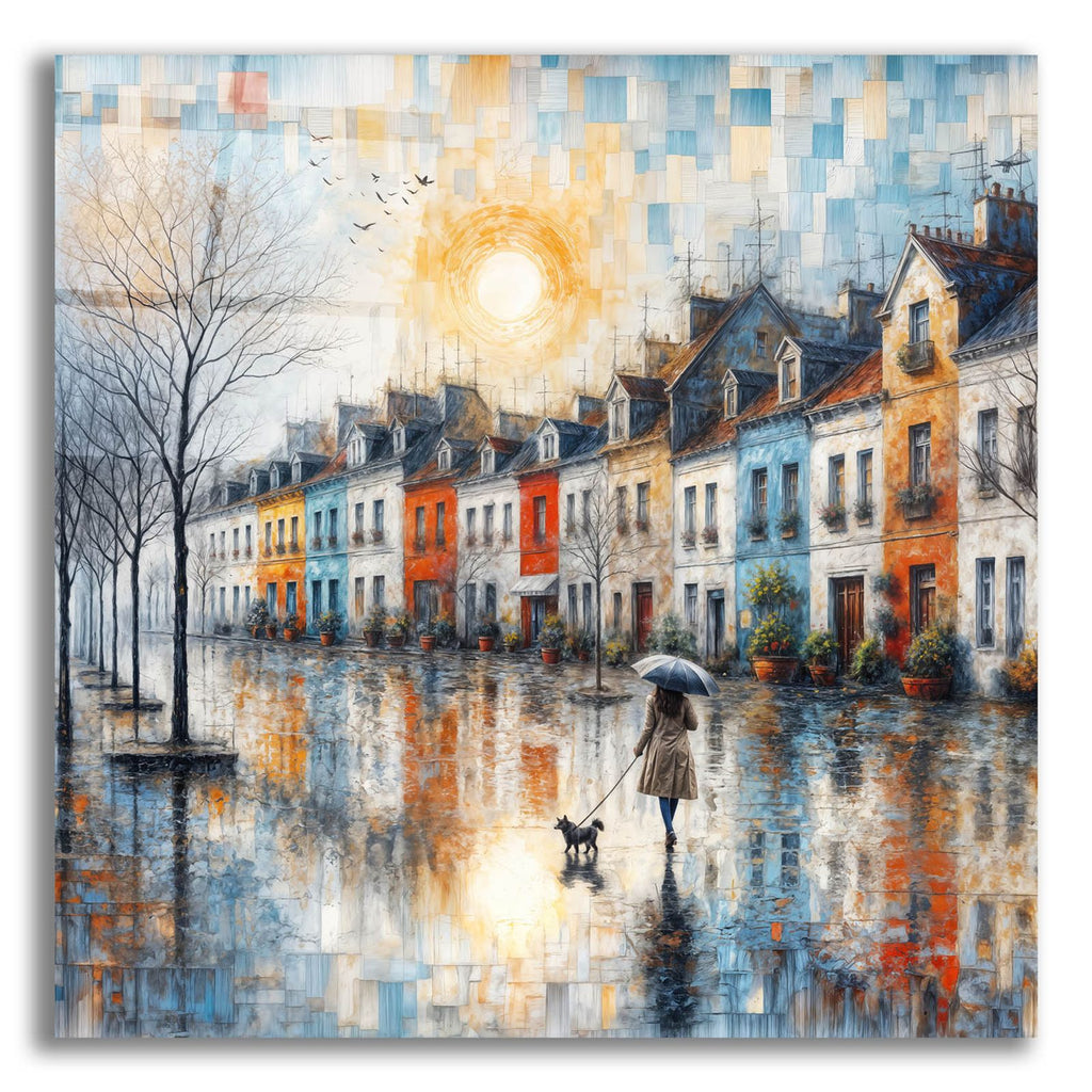 Steet Scene 2 by Rey Klimt acrylic glass wall art