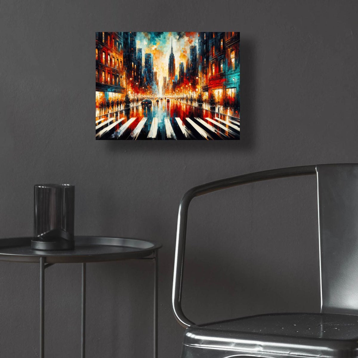 Urban Abstract 1 by Rey Klimt - 16x12 acrylic wall art in a room