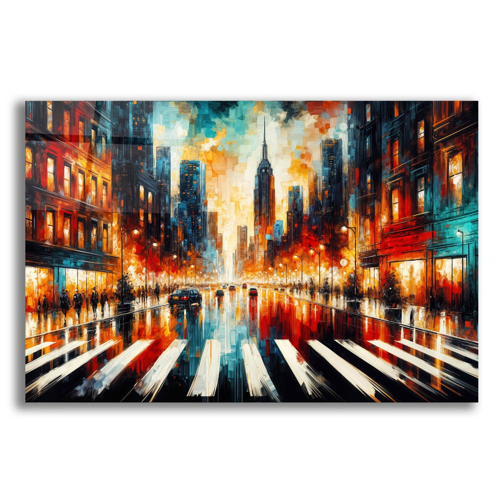 Urban Abstract 1 by Rey Klimt acrylic glass wall art