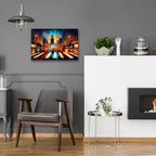 Urban Abstract 2 by Rey Klimt - 24x16 acrylic wall art in a room