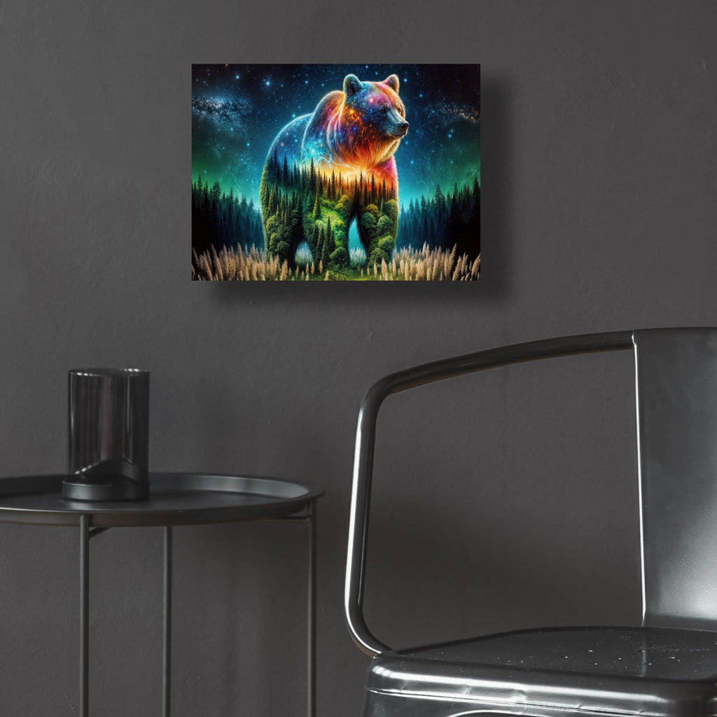 Vibrant Bear 3 by Rey Klimt - 16x12 acrylic wall art in a room