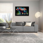 Vibrant Bear 8 by Rey Klimt - 36x24 acrylic wall art in a room