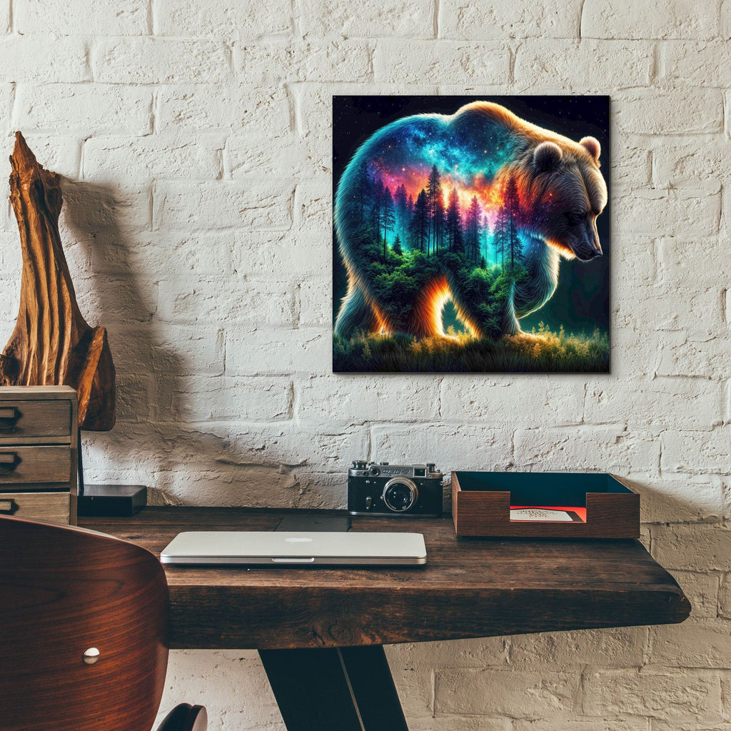 Vibrant Bear 9 by Rey Klimt - 12x12 acrylic wall art in a room