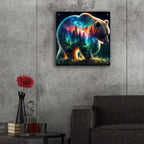 Vibrant Bear 9 by Rey Klimt - 24x24 acrylic wall art in a room