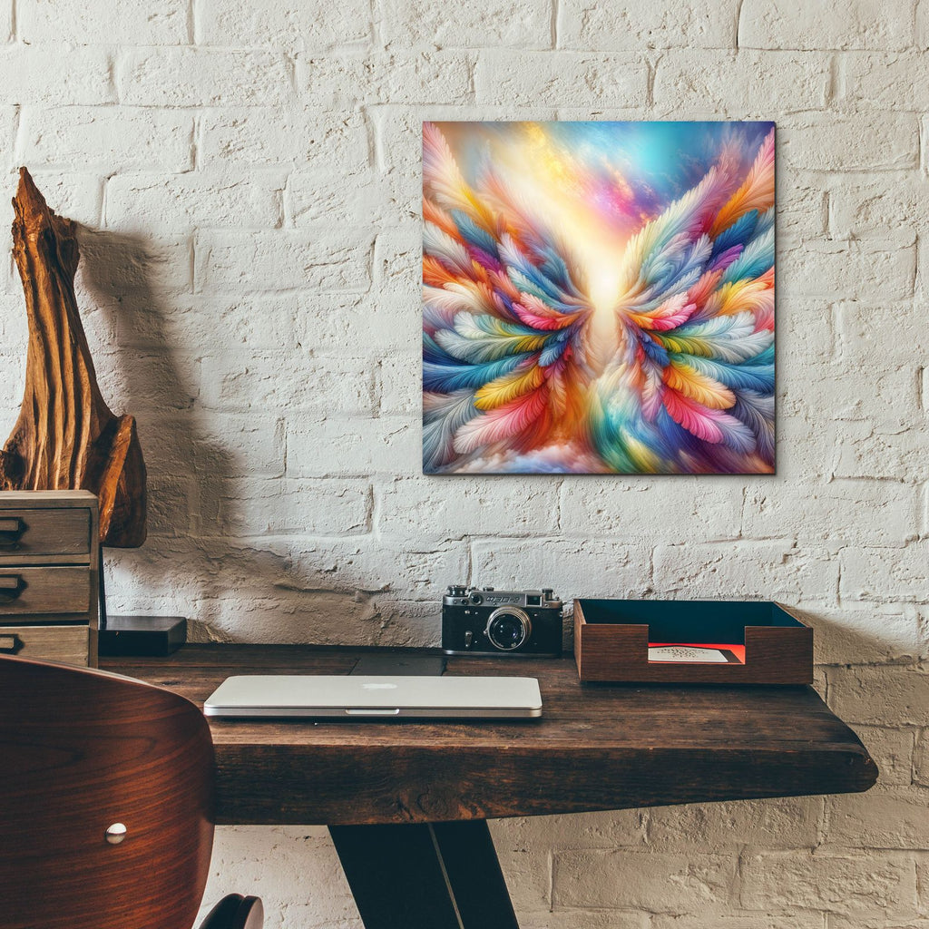 Wings Of Light 2 by Rey Klimt - 12x12 acrylic wall art in a room