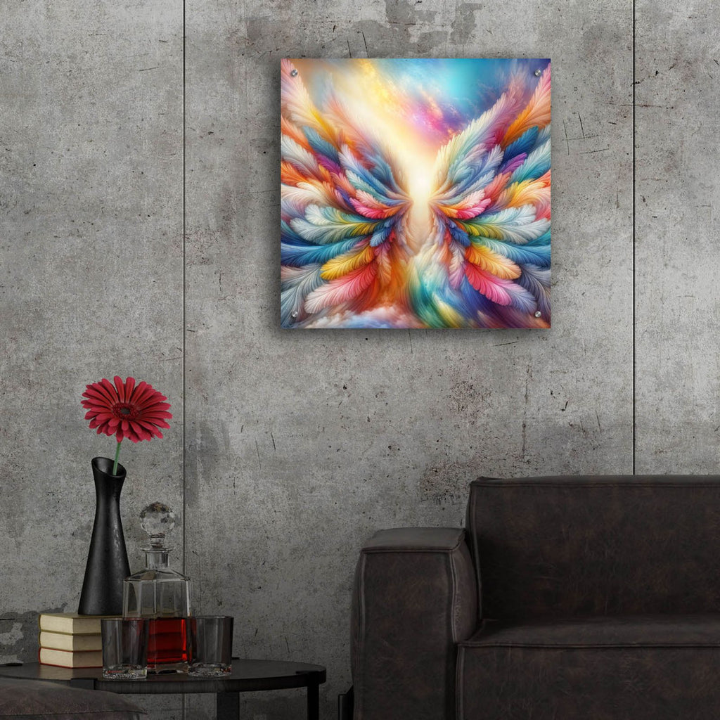 Wings Of Light 2 by Rey Klimt - 24x24 acrylic wall art in a room