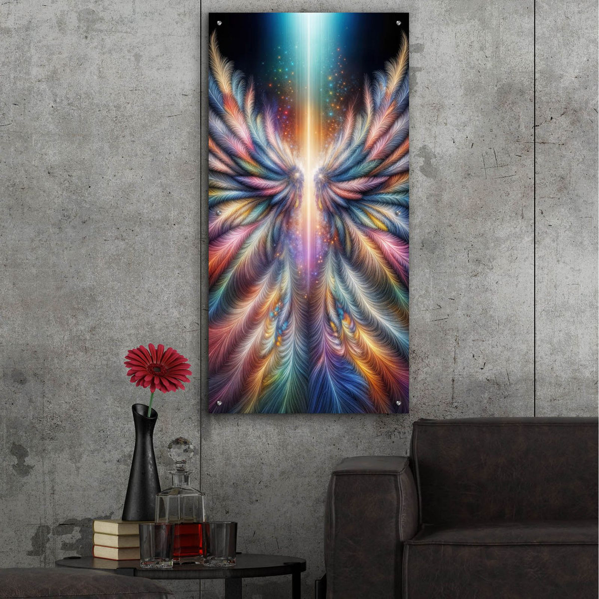 Wings Of Light 4 by Rey Klimt - 24x48 acrylic wall art in a room