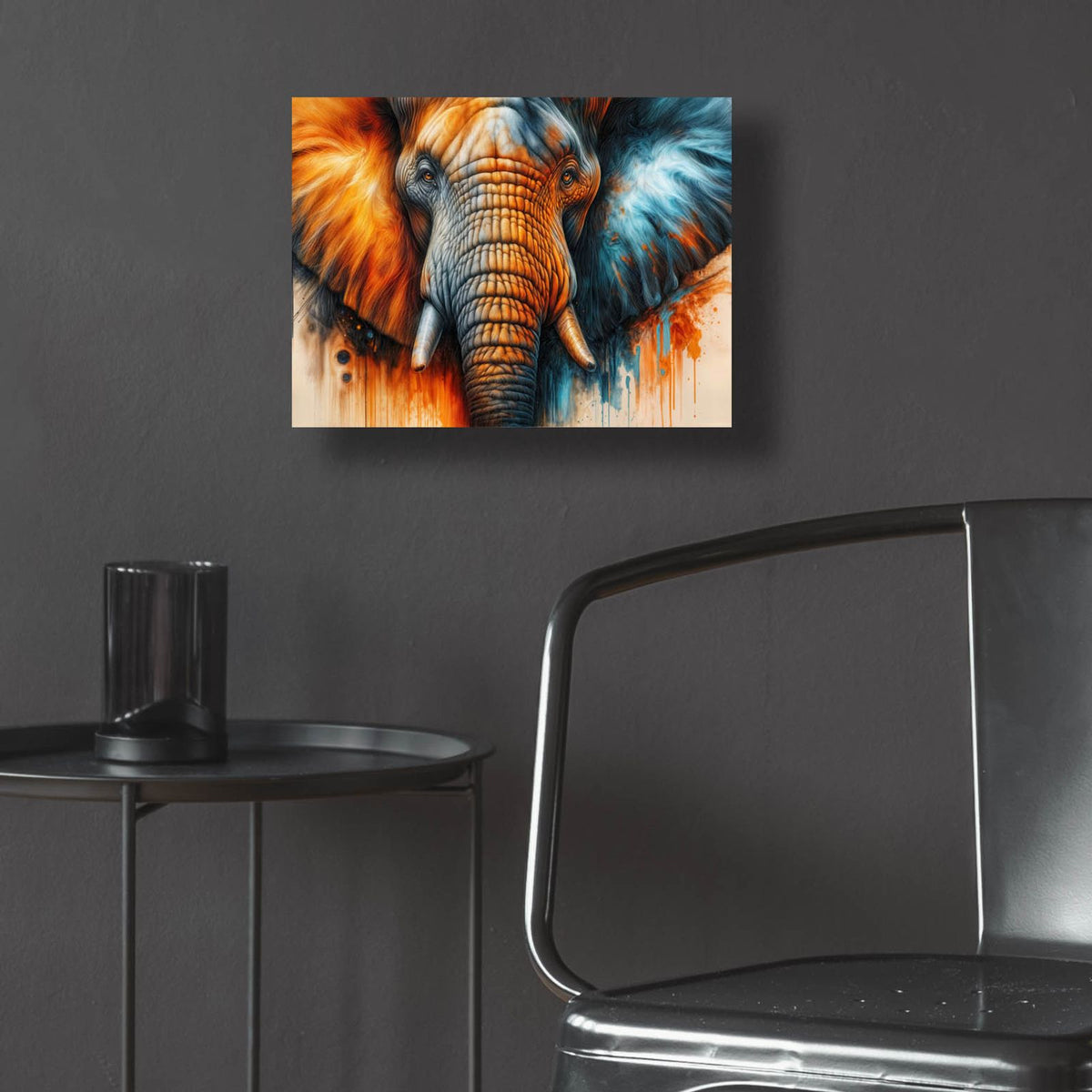 Artistic Ellephant 6 by Rey Klimt - 16x12 acrylic wall art in a room
