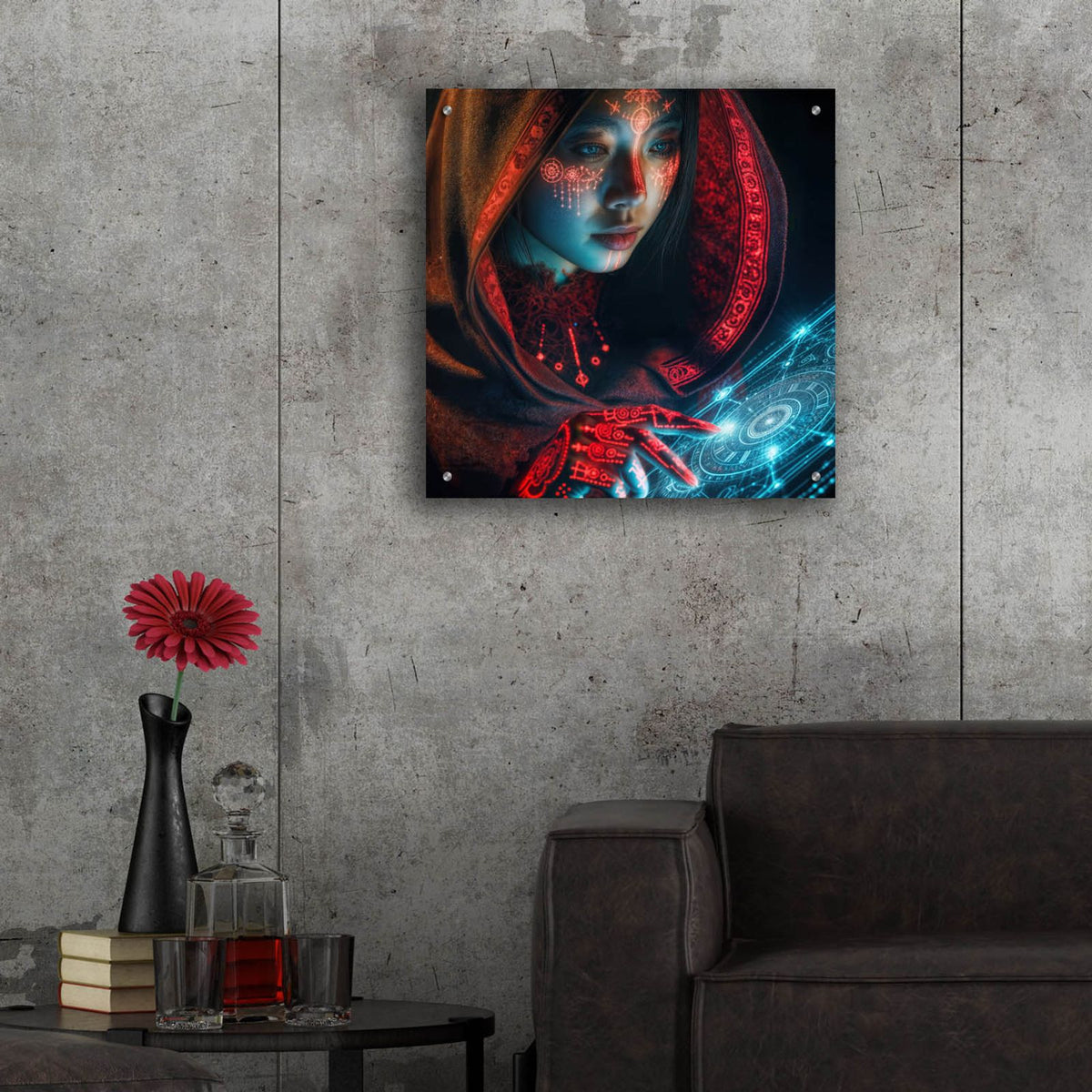Calling Home 1 by Rey Klimt - 24x24 acrylic wall art in a room
