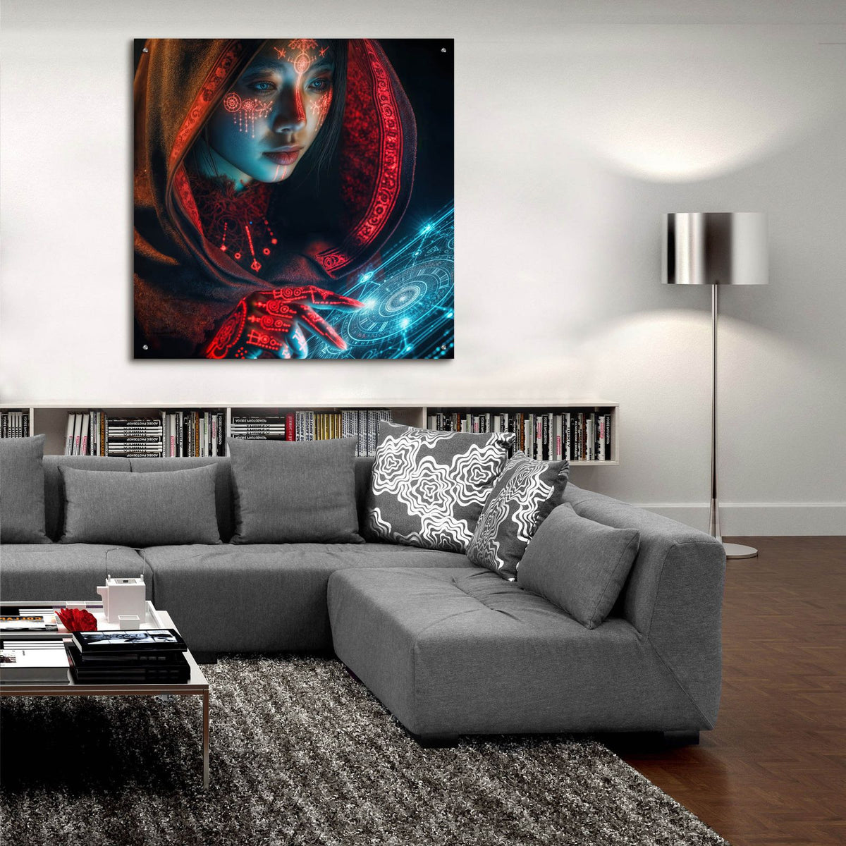 Calling Home 1 by Rey Klimt - 36x36 acrylic wall art in a room