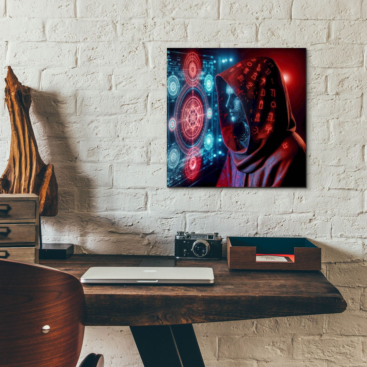 Calling Home 3 by Rey Klimt - 12x12 acrylic wall art in a room
