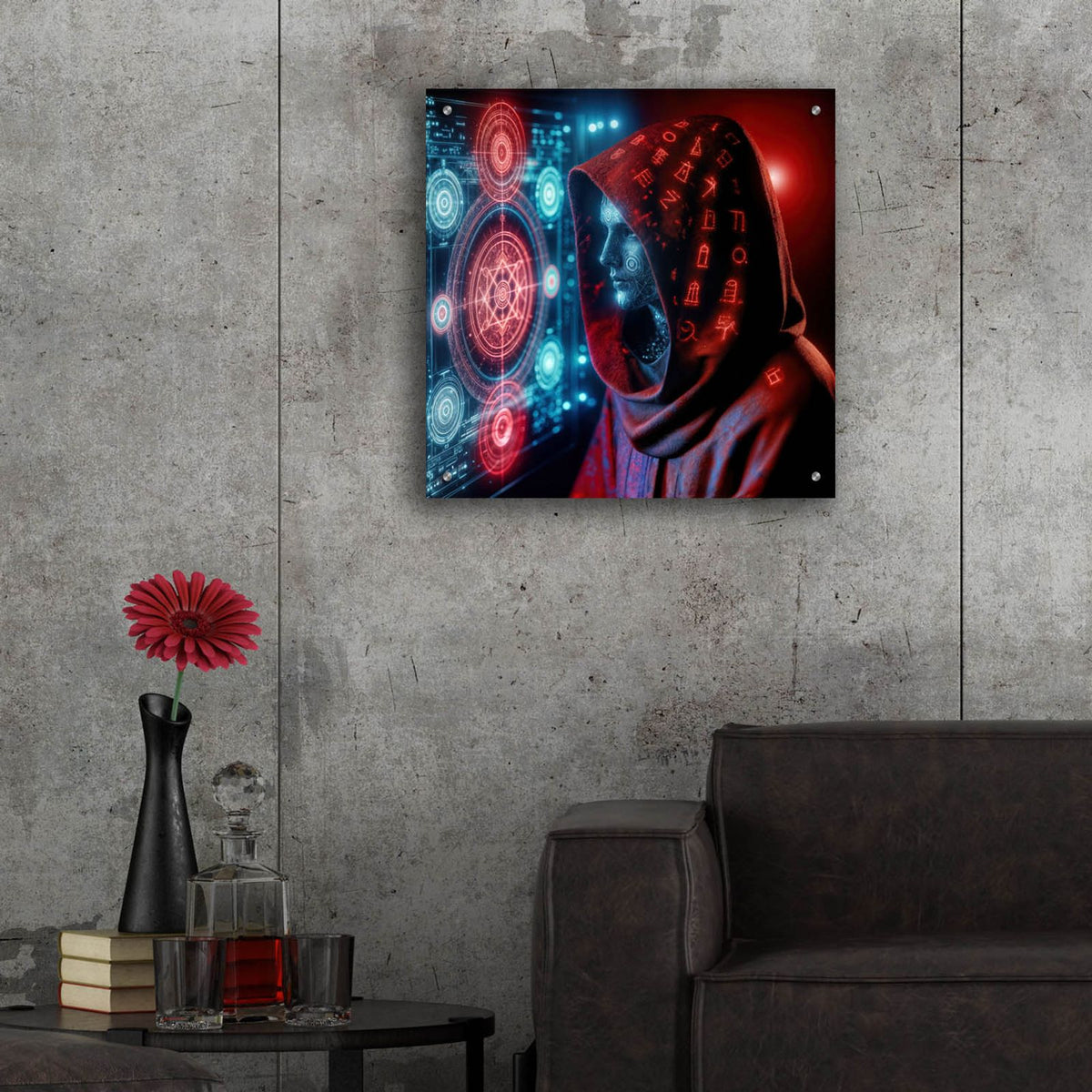 Calling Home 3 by Rey Klimt - 24x24 acrylic wall art in a room