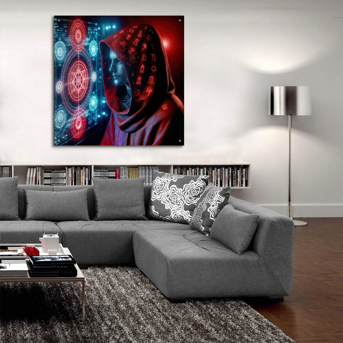 Calling Home 3 by Rey Klimt - 36x36 acrylic wall art in a room