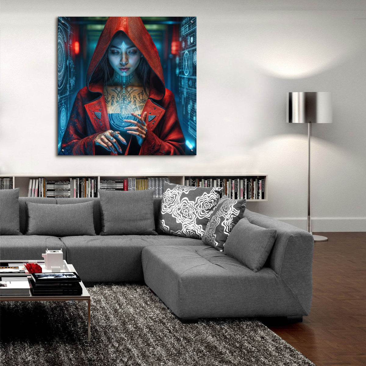 Calling Home 4 by Rey Klimt - 36x36 acrylic wall art in a room