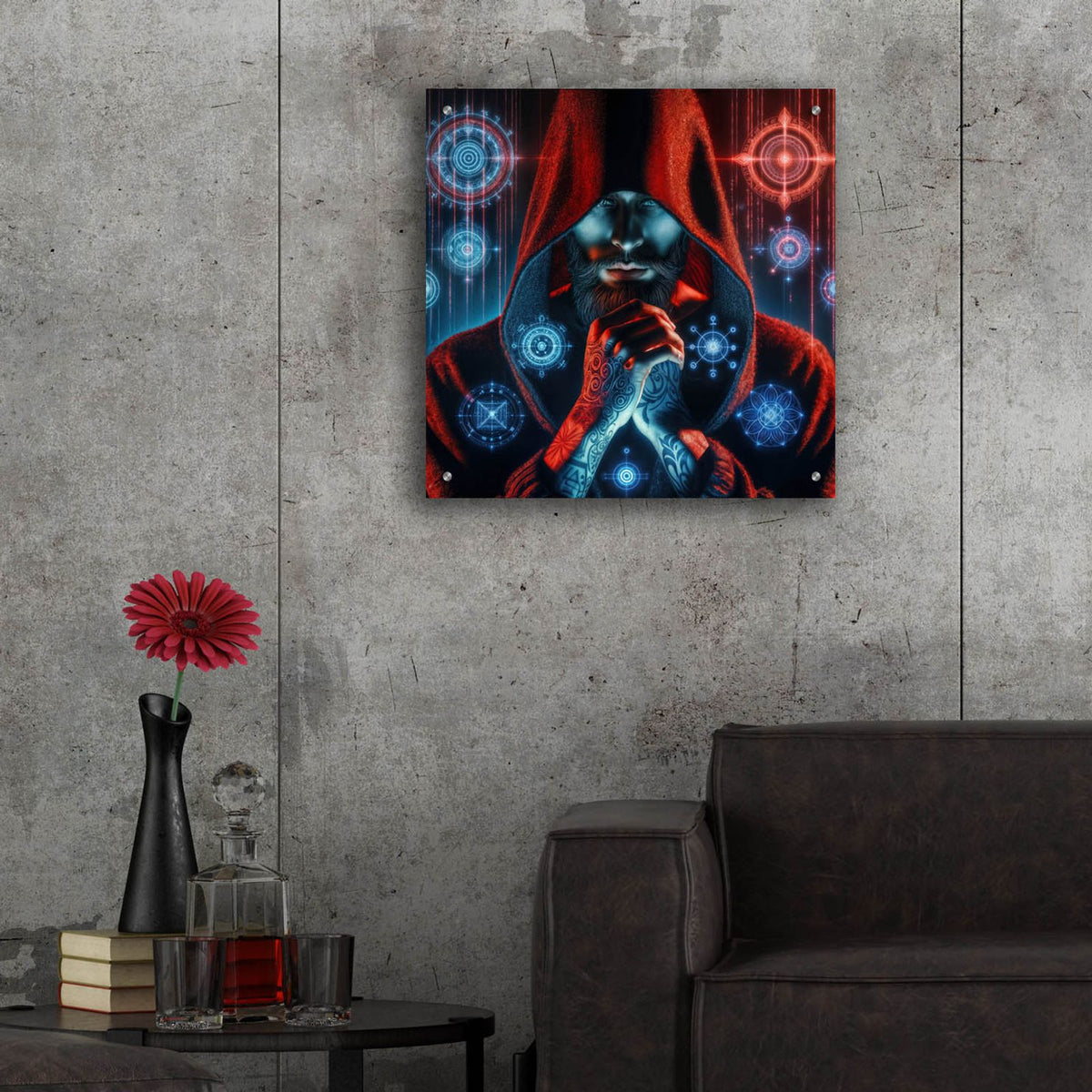 Calling Home 5 by Rey Klimt - 24x24 acrylic wall art in a room