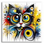 Cat Abstract 1 by Rey Klimt acrylic glass wall art