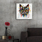 Cat Abstract 2 by Rey Klimt - 24x24 acrylic wall art in a room